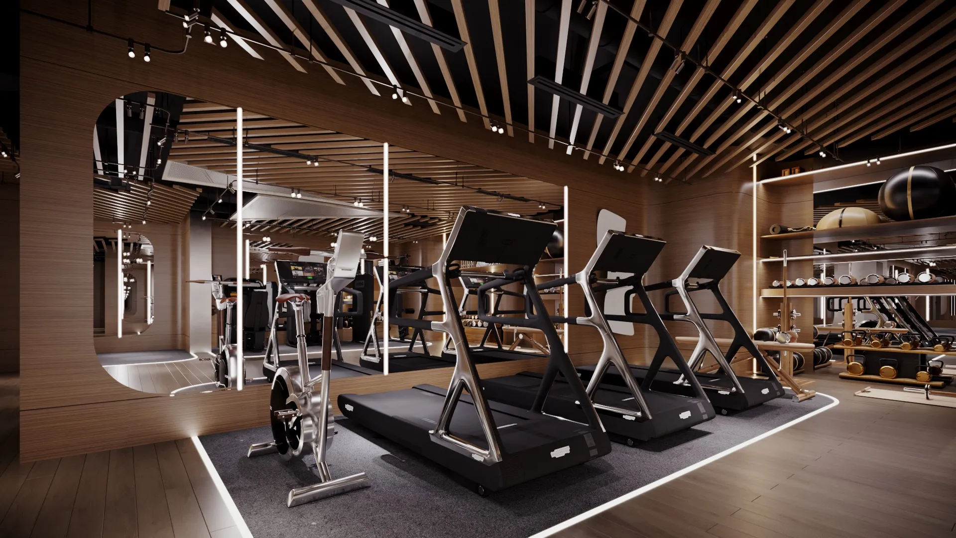 Спортзал в комплексе премум-класса